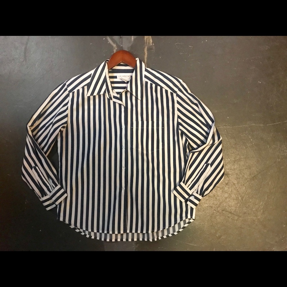 Liz Claiborne pinstriped button down like new